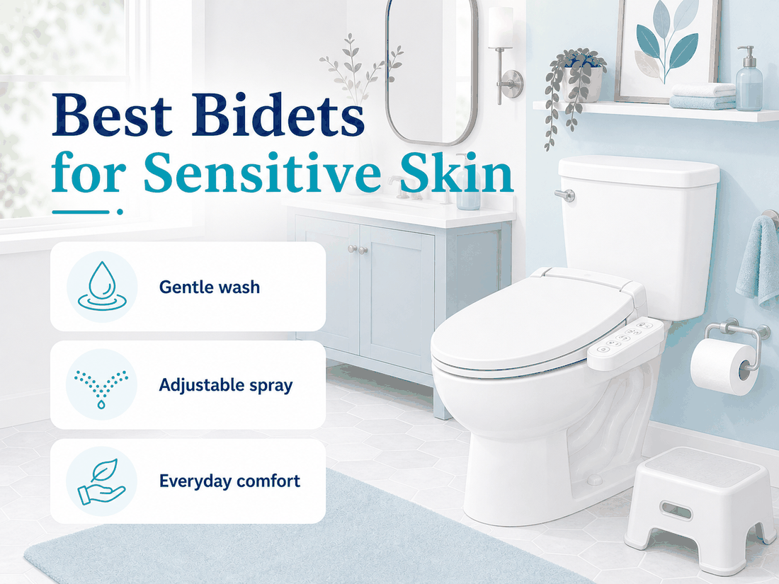 Sensitive skin bidet comfort illustration